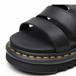 Nuheel Ladies Sandals Blaire Martin Sandals Buckle Open Toe Beach Shoes Platform Leather Fish Mouth Platform Sandals Roman Style Slippers & Sandals