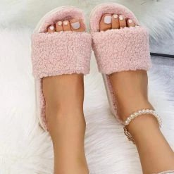 Nuheel® Nuheel Fuzzy Slippers For Women House Shoes Warm Wool House Slippers Slippers & Sandals