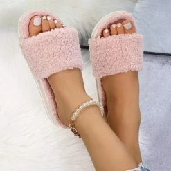 Nuheel® Nuheel Fuzzy Slippers For Women House Shoes Warm Wool House Slippers Slippers & Sandals