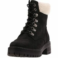 Nuheel® Ankle & Bootie Nuheel Womens Martin Boot Lace-up Boots Flat Heel Platform Plus Velvet Ankle Boots