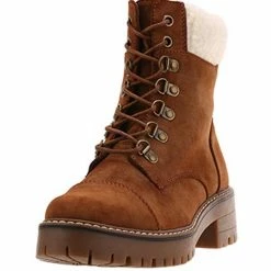 Nuheel® Ankle & Bootie Nuheel Womens Martin Boot Lace-up Boots Flat Heel Platform Plus Velvet Ankle Boots