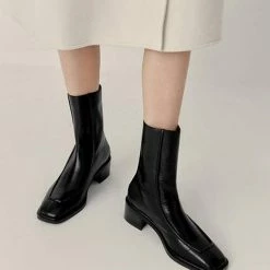 Nuheel® Ankle & Bootie Nuheel Leather Vintage Crocodile Pattern Booties For Women Brown 11