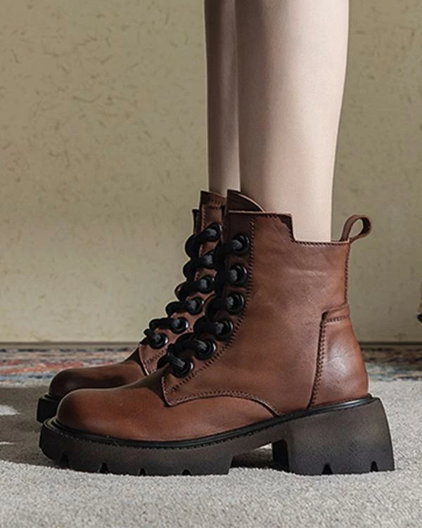 Nuheel® Ankle & Bootie Nuheel Martin Booties For Women Winter Booties Ankle Platform Booties With Lace-up 6 Nuheel® Ankle & Bootie Nuheel Martin Booties For Women Winter Booties Ankle Platform Booties With Lace-up