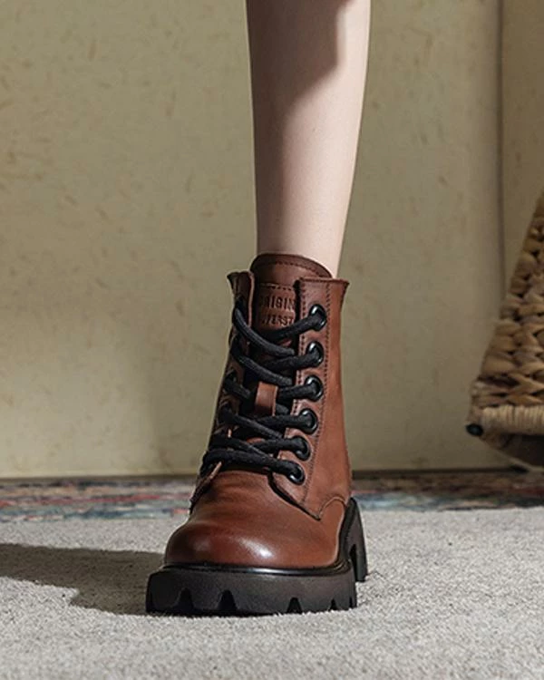 Nuheel® Ankle & Bootie Nuheel Martin Booties For Women Winter Booties Ankle Platform Booties With Lace-up 5 Nuheel® Ankle & Bootie Nuheel Martin Booties For Women Winter Booties Ankle Platform Booties With Lace-up