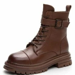 Nuheel® Ankle & Bootie Nuheel Martin Boots For Women Straps Chelsea Short Boots Low Heel Low-heel Platform Boots