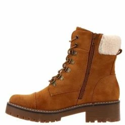 Nuheel® Ankle & Bootie Nuheel Womens Martin Boot Lace-up Boots Flat Heel Platform Plus Velvet Ankle Boots