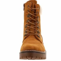 Nuheel® Ankle & Bootie Nuheel Womens Martin Boot Lace-up Boots Flat Heel Platform Plus Velvet Ankle Boots