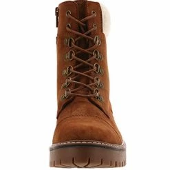 Nuheel® Ankle & Bootie Nuheel Womens Martin Boot Lace-up Boots Flat Heel Platform Plus Velvet Ankle Boots