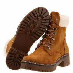 Nuheel® Ankle & Bootie Nuheel Womens Martin Boot Lace-up Boots Flat Heel Platform Plus Velvet Ankle Boots