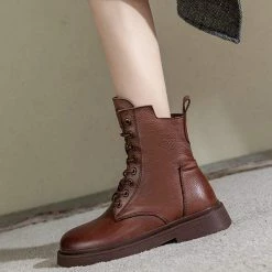 Nuheel® Ankle & Bootie Nuheel Womens Martin Boots Winter Ankle Boots Platform Side Zipper Shorts Boots