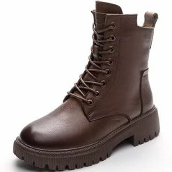 Nuheel® Ankle & Bootie Nuheel Womens Martin Boots Winter Ankle Boots Side Zipper Low-heel Platform Boots