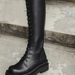 Nuheel® Nuheel Knee High Boots For Women Calf Bandage Knight Boots