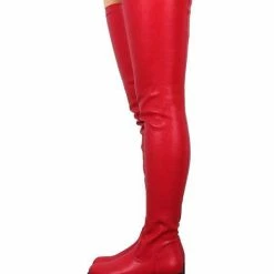 Nuheel® Nuheel Thigh High Boots For Women Elastic Low Thick Heeled Boots