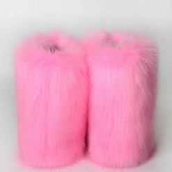 Nuheel® Nuheel Snow Boots Women Mid Calf Boots Fluffy And Warm Fox Fur Booties