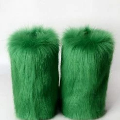 Nuheel® Nuheel Snow Boots Women Mid Calf Boots Fluffy And Warm Fox Fur Booties