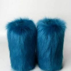 Nuheel® Nuheel Snow Boots Women Mid Calf Boots Fluffy And Warm Fox Fur Booties
