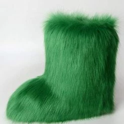 Nuheel® Nuheel Snow Boots Women Mid Calf Boots Fluffy And Warm Fox Fur Booties