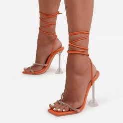 Nuheel Comfortable Sandals For Women And Sexy Rhinestone Sandals Strappy Heels Woman