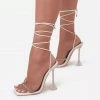 Nuheel Comfortable Sandals For Women And Sexy Rhinestone Sandals Strappy Heels Woman