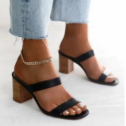 Nuheel® Women'S Thick-Rooted Mid-Root Open-Toed Sandals Woman