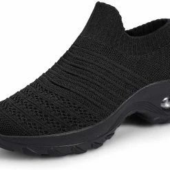 Nuheel® Womens Walking Shoes Sock Sneakers Mesh Platform Air Cushion Sneakers