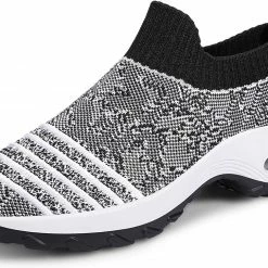 Nuheel® Womens Walking Shoes Sock Sneakers Mesh Platform Air Cushion Sneakers