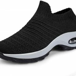 Nuheel® Womens Walking Shoes Sock Sneakers Mesh Platform Air Cushion Sneakers