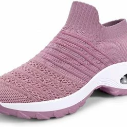 Nuheel® Womens Walking Shoes Sock Sneakers Mesh Platform Air Cushion Sneakers