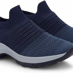 Nuheel® Womens Walking Shoes Sock Sneakers Mesh Platform Air Cushion Sneakers