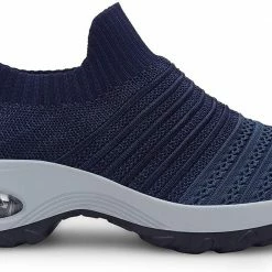 Nuheel® Womens Walking Shoes Sock Sneakers Mesh Platform Air Cushion Sneakers