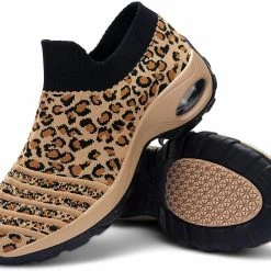 Nuheel® Womens Walking Shoes Sock Sneakers Mesh Platform Air Cushion Sneakers