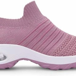 Nuheel® Womens Walking Shoes Sock Sneakers Mesh Platform Air Cushion Sneakers