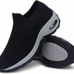 Nuheel® Womens Walking Shoes Sock Sneakers Mesh Platform Air Cushion Sneakers