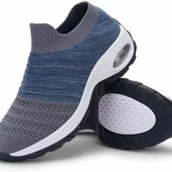 Nuheel® Womens Walking Shoes Sock Sneakers Mesh Platform Air Cushion Sneakers