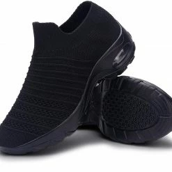 Nuheel® Womens Walking Shoes Sock Sneakers Mesh Platform Air Cushion Sneakers