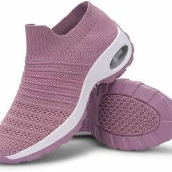 Nuheel® Womens Walking Shoes Sock Sneakers Mesh Platform Air Cushion Sneakers