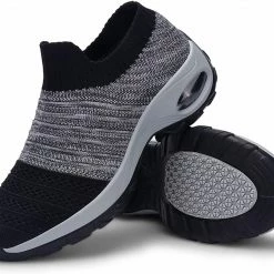 Nuheel® Womens Walking Shoes Sock Sneakers Mesh Platform Air Cushion Sneakers