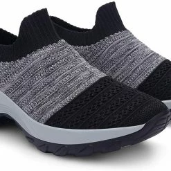 Nuheel® Womens Walking Shoes Sock Sneakers Mesh Platform Air Cushion Sneakers