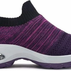 Nuheel® Womens Walking Shoes Sock Sneakers Mesh Platform Air Cushion Sneakers