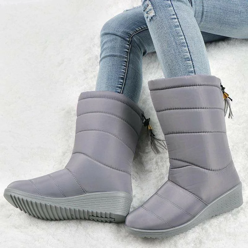 Nuheel® Waterproof Winter Snow Boots Women Tassel Ankle Boots 5 Nuheel® Waterproof Winter Snow Boots Women Tassel Ankle Boots