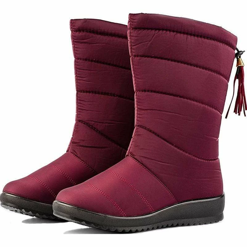 Nuheel® Waterproof Winter Snow Boots Women Tassel Ankle Boots 6 Nuheel® Waterproof Winter Snow Boots Women Tassel Ankle Boots