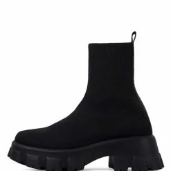 Nuheel® Ankle & Bootie Nuheel Knitting Platform Boots Designer Ankle Ankle Boots Sock Shoes Chelsea Boots 11