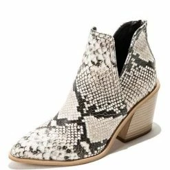 Nuheel® Nuheel Microfiber Ankle Boots For Women Leopard Snake Print Chelsea Boots Bootie