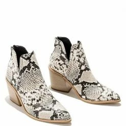 Nuheel® Nuheel Microfiber Ankle Boots For Women Leopard Snake Print Chelsea Boots Bootie