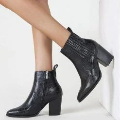 Nuheel® Nuheel Imitation Snake Skin Ankle Boots Thick Heel Heeled Boots Bootie For Women 18 Nuheel® Nuheel Imitation Snake Skin Ankle Boots Thick Heel Heeled Boots Bootie For Women