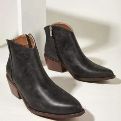 Nuheel® Ankle & Bootie Nuheel Microfiber Ankle Boots Thick Heeled Boots Bootie Platform Boots For Women 11