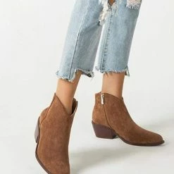 Nuheel® Nuheel Suede Ankle Boots Thick Heeled Boots Bootie Platform Boots For Women 11