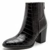 Nuheel® Nuheel Imitation Crocodile Leather Ankle Boots Thick Heel Heeled Boots Chelsea Boots Woman