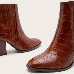 Nuheel® Nuheel Imitation Crocodile Leather Ankle Boots Thick Heel Heeled Boots Chelsea Boots Woman 27 Nuheel® Nuheel Imitation Crocodile Leather Ankle Boots Thick Heel Heeled Boots Chelsea Boots Woman