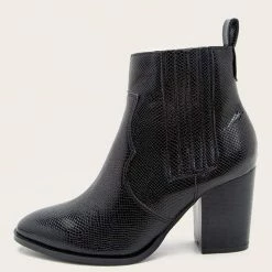 Nuheel® Nuheel Imitation Snake Skin Ankle Boots Thick Heel Heeled Boots Bootie For Women 19 Nuheel® Nuheel Imitation Snake Skin Ankle Boots Thick Heel Heeled Boots Bootie For Women